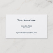 Ik ben in rust. Nieuwe aangepaste Sjabloon contac Contactkaartje (Achterkant)