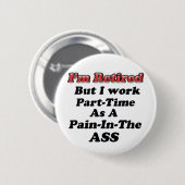 Ik ben in rust ronde button 5,7 cm (Voorkant /achterkant)