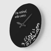 ~ Ik ben in ruste, die om~ WALL CLOCK geeft, AANGE Grote Klok (Hoek)