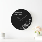 ~ Ik ben in ruste, die om~ WALL CLOCK geeft, AANGE Grote Klok (Huis)
