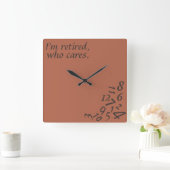~ Ik ben in ruste, die om~ WALL CLOCK geeft, AANGE Vierkante Klok (Huis)
