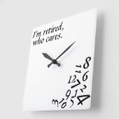 ~ Ik ben in ruste, die om~ WALL CLOCK geeft, AANGE Vierkante Klok (Hoek)