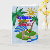 Ik ben in ruste. Elke dag is zaterdag. Kaart (Gele Bloem)