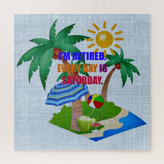 Ik ben in ruste. Elke dag is zaterdag. Legpuzzel (Verticaal)