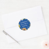 Ik ben in ruste. Elke dag is zaterdag. Ronde Sticker (Envelop)