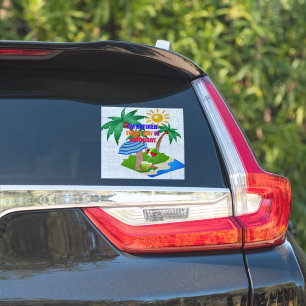 Ik ben in ruste. Elke dag is zaterdag Sticker