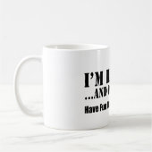 Ik ben in ruste en je hebt geen plezier op het wer koffiemok (Links)