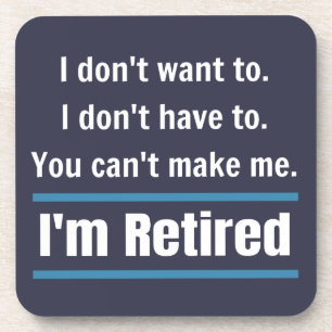 Ik ben in ruste Funny Gift Humor Bier Onderzetter