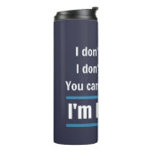 Ik ben in ruste Funny Gift Humor Thermosbeker (Gedraaid links)