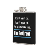 Ik ben in ruste Funny Heupfles (Links)