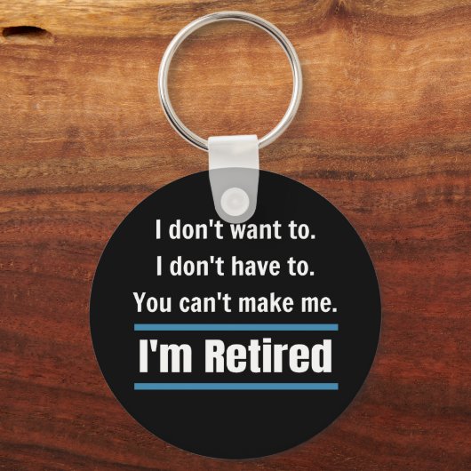 Ik ben in ruste Funny Sleutelhanger (Voorkant)