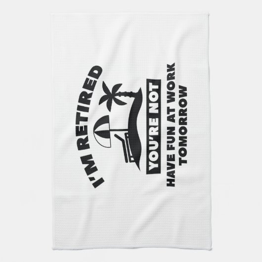 Ik ben in ruste theedoek (Verticaal)