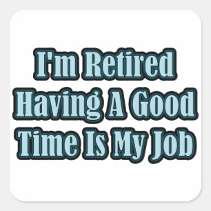 Ik ben in ruste vierkante sticker