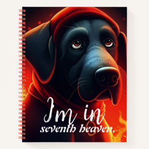 Ik ben in seventh heaven. notitieboek