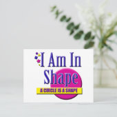 Ik ben in Shape "Fitness" Slogan Briefkaart (Staand voorkant)