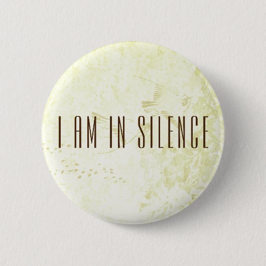 Ik ben in Silence Meditation Button voor Retreat (Voorkant)