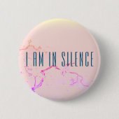 Ik ben in Silence Meditation Button voor Retreat (Voorkant)