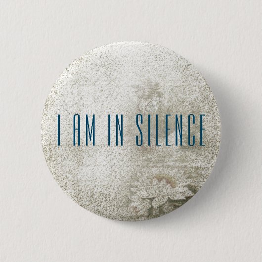 Ik ben in Silence Meditation Button voor Retreat (Voorkant)