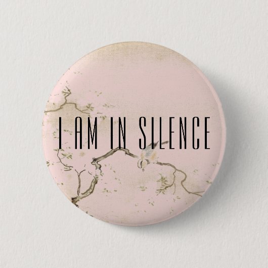 Ik ben in Silence Meditation Button voor Retreat (Voorkant)