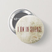 Ik ben in Silence Meditation Button voor Retreat (Voorkant /achterkant)