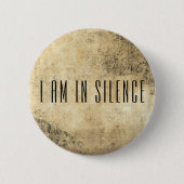 Ik ben in Silence Meditation Button voor Retreat (Voorkant)