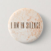 Ik ben in Silence Meditation Button voor Retreat (Voorkant)