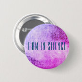 Ik ben in Silence Meditation Button voor Retreat (Voorkant /achterkant)