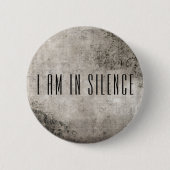 Ik ben in Silence Meditation Button voor Retreat (Voorkant)