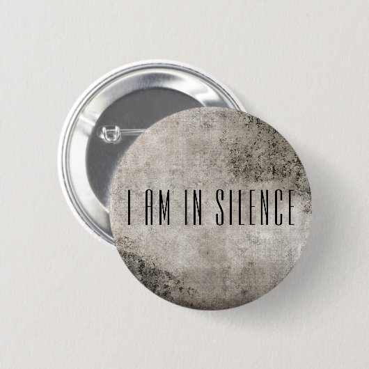 Ik ben in Silence Meditation Button voor Retreat (Voorkant /achterkant)