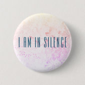 Ik ben in Silence Meditation Button voor Retreat (Voorkant)