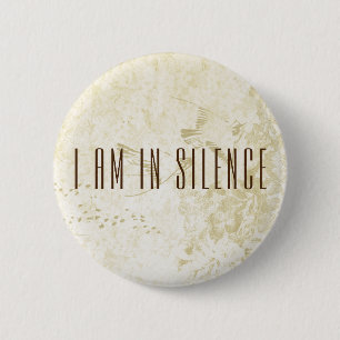 Ik ben in Silence Meditation Button voor Retreat