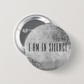 Ik ben in Silence Meditation Button voor Retreat (Voorkant /achterkant)