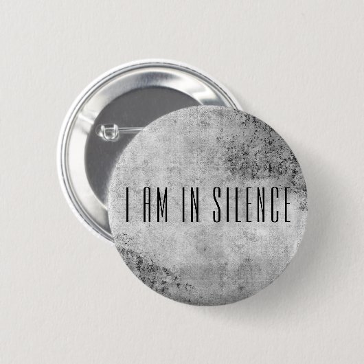 Ik ben in Silence Meditation Button voor Retreat (Voorkant /achterkant)