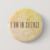 Ik ben in Silence Meditation Button voor Retreat (Voorkant)