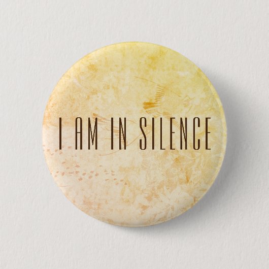 Ik ben in Silence Meditation Button voor Retreat (Voorkant)