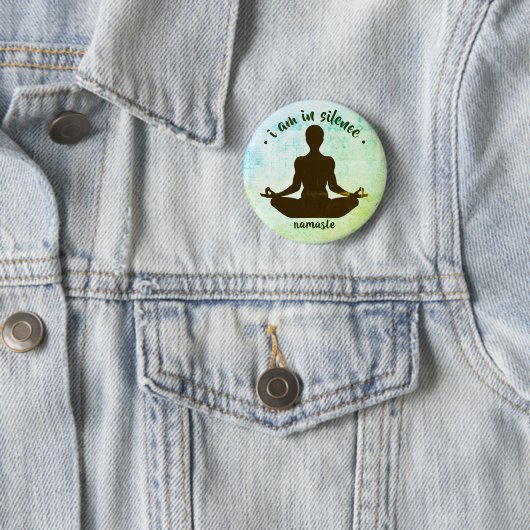 Ik ben in Silence Meditation/Retreat Button (In situ)