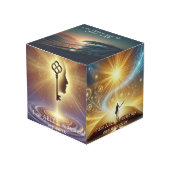 Ik ben in staat - Affirmatie Photo Cube Kubus (Voorkant hoekig)