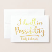 Ik ben in staat folie kaarten (Voorkant met envelop)