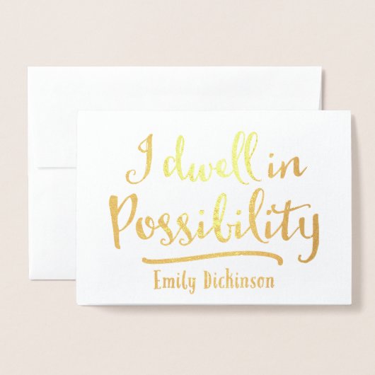 Ik ben in staat folie kaarten (Voorkant met envelop)