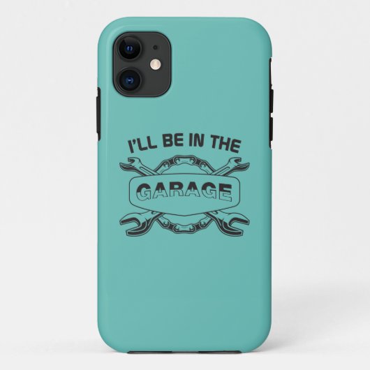 Ik ben in The Garage, monteur en autoliefhebber Case-Mate iPhone Case (Achterkant)