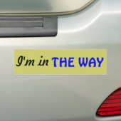 Ik ben in The Way (Christelijk) Bumpersticker (Op auto)