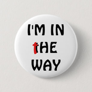 Ik ben in "The Way" Christelijke flair Ronde Button 5,7 Cm