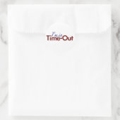 Ik ben in Time-out (jongens) Ronde Sticker (Tas)