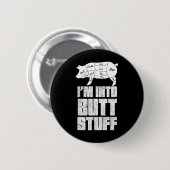 Ik ben in varkensvlees kont spullen - grappige bbq ronde button 5,7 cm (Voorkant /achterkant)