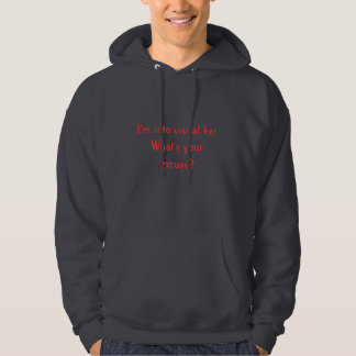 ik ben in visuele kei hoodie