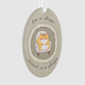 Ik ben in vorm aangepast ornament (voorkant)