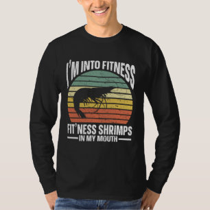 Ik ben in vorm kreeftjes in mijn mond zeevruchten t-shirt