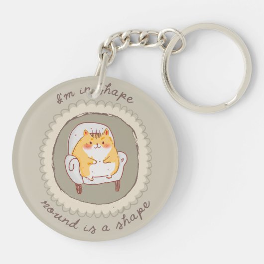 Ik ben in vorm sleutelhanger (Achterkant)