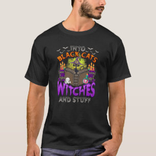 Ik ben in zwarte katten heks en zo grappig hallow t-shirt