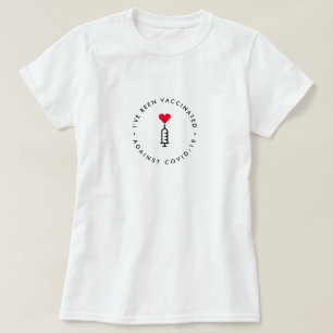 Ik ben ingeënt Covid-19 Heart Needle T-shirt